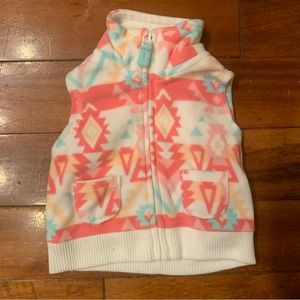 Girls Newborn Fleece Vest